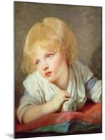 Child with an Apple, Late 18th Century-Jean-Baptiste Greuze-Mounted Giclee Print