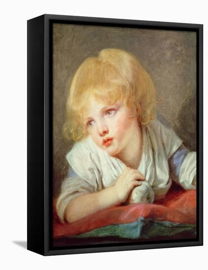 Child with an Apple, Late 18th Century-Jean-Baptiste Greuze-Framed Stretched Canvas