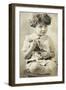 Child with Armand Marseille Doll, Postcard-null-Framed Giclee Print