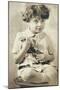 Child with Armand Marseille Doll, Postcard-null-Mounted Giclee Print