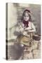 Child with Armand Marseille Doll, Postcard-null-Stretched Canvas
