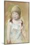 Child with Bangs in a Blue Dress, C.1910-Mary Cassatt-Mounted Giclee Print