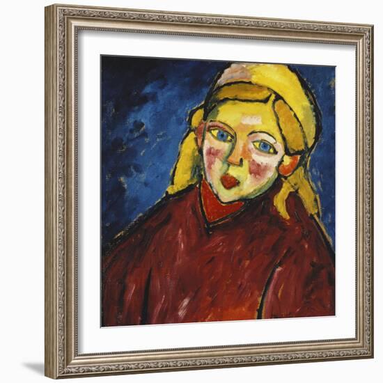 Child with Blue Eyes; Kind Mit Blauen Augen, 1912-Alexej Von Jawlensky-Framed Giclee Print