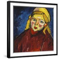 Child with Blue Eyes; Kind Mit Blauen Augen, 1912-Alexej Von Jawlensky-Framed Premium Giclee Print