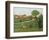 Child with Geese-Louis Vivin-Framed Giclee Print