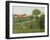 Child with Geese-Louis Vivin-Framed Giclee Print