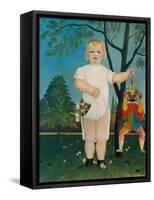 Child with Jumping Jack, 1903-Henri Rousseau-Framed Stretched Canvas