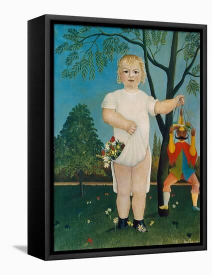 Child with Jumping Jack, 1903-Henri Rousseau-Framed Stretched Canvas