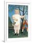 Child with Puppet-Henri Rousseau-Framed Art Print