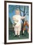 Child with Puppet-Henri Rousseau-Framed Art Print