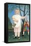 Child with Puppet-Henri Rousseau-Framed Stretched Canvas
