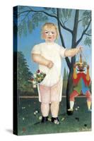 Child with Puppet-Henri Rousseau-Stretched Canvas