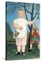 Child with Puppet-Henri Rousseau-Stretched Canvas