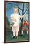 Child with Puppet-Henri Rousseau-Framed Art Print