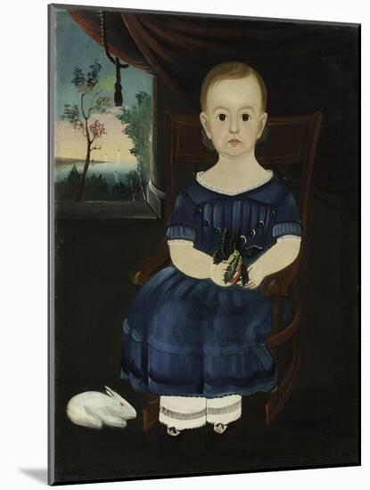 Child with Rabbit, 1835-William Matthew Prior-Mounted Giclee Print