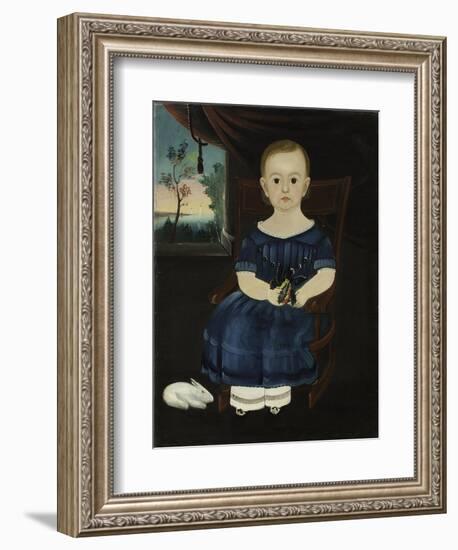 Child with Rabbit, 1835-William Matthew Prior-Framed Giclee Print