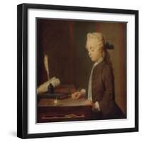 Child with Spinning Top-Jean-Baptiste Simeon Chardin-Framed Giclee Print