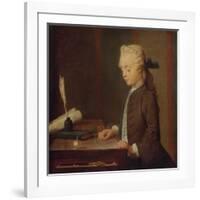 Child with Spinning Top-Jean-Baptiste Simeon Chardin-Framed Giclee Print