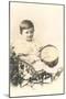 Child with Toy Drum-null-Mounted Art Print