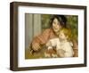 Child with Toys, Gabrielle and the Artist's Son, Jean, 1895-96-Pierre-Auguste Renoir-Framed Giclee Print