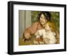 Child with Toys, Gabrielle and the Artist's Son, Jean, 1895-96-Pierre-Auguste Renoir-Framed Giclee Print