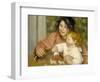 Child with Toys, Gabrielle and the Artist's Son, Jean, 1895-96-Pierre-Auguste Renoir-Framed Giclee Print