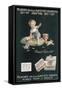 Child with Toys Offering a Handful of Cigarettes-null-Framed Stretched Canvas