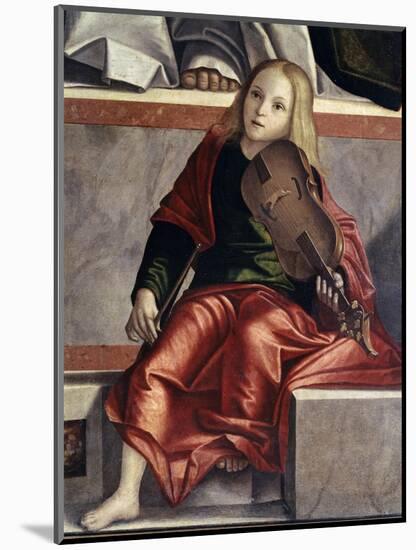 Child with Violin-Vittore Carpaccio-Mounted Giclee Print