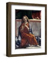 Child with Wind Instrument-Vittore Carpaccio-Framed Giclee Print