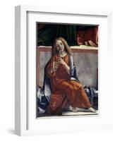 Child with Wind Instrument-Vittore Carpaccio-Framed Giclee Print