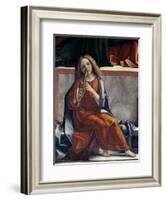 Child with Wind Instrument-Vittore Carpaccio-Framed Giclee Print