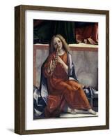 Child with Wind Instrument-Vittore Carpaccio-Framed Giclee Print