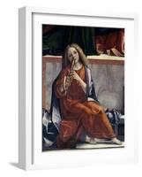 Child with Wind Instrument-Vittore Carpaccio-Framed Giclee Print