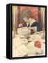 Child Wrapping Presents-Jessie Willcox-Smith-Framed Stretched Canvas