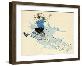 Child Writing a Book-Honor C. Appleton-Framed Art Print