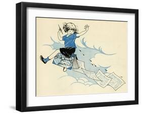 Child Writing a Book-Honor C. Appleton-Framed Art Print