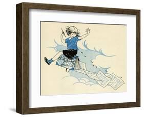 Child Writing a Book-Honor C. Appleton-Framed Art Print