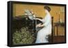 Childe Hassam At the Piano Art Print Poster-null-Framed Poster