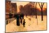 Childe Hassam Boston in Everyday Twilight Art Print Poster-null-Mounted Poster