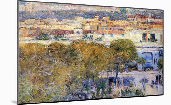 Childe Hassam Central Place and Fort Cabanas Havana Art Print Poster-null-Mounted Poster