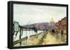 Childe Hassam Charles River and Beacon Hill Art Print Poster-null-Framed Poster