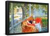 Childe Hassam Couch and Veranda at Cos Cob Art Print Poster-null-Framed Poster