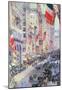 Childe Hassam The Avenue Along 34th Street May 1917 Art Print Poster-null-Mounted Poster