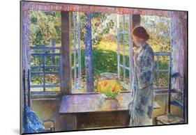 Childe Hassam The Goldfish Window Art Print Poster-null-Mounted Poster