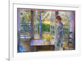 Childe Hassam The Goldfish Window-null-Framed Art Print