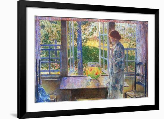 Childe Hassam The Goldfish Window-null-Framed Art Print