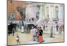 Childe Hassam The Manhattan Club The Villa of the Stewarts Art Print Poster-null-Mounted Poster