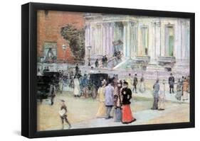 Childe Hassam The Manhattan Club The Villa of the Stewarts Art Print Poster-null-Framed Poster