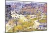 Childe Hassam Union Square in Spring Art Print Poster-null-Mounted Poster