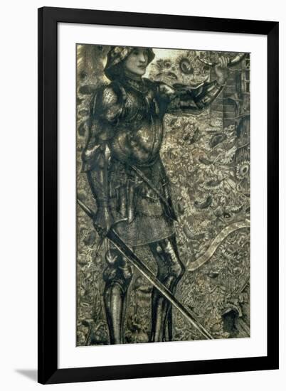 'Childe Roland to the Dark Tower Came', 1861-Edward Burne-Jones-Framed Giclee Print